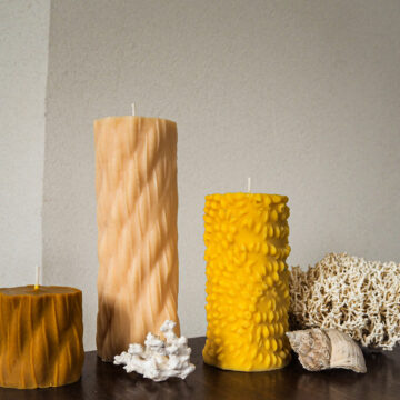 Bougie Torsadée Rose II - Osorno