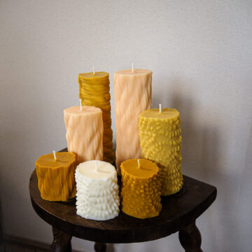 Bougie Torsadée Slim Miel - Osorno